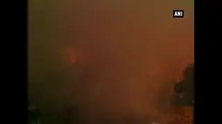 Massive fire breaks out at electricity department workshop in Hapur