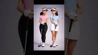 Twin focus. One fairway. Pure golf vibes #GolfLife #3DAnimation #GolfStyle #viralshorts #AnimatedArt