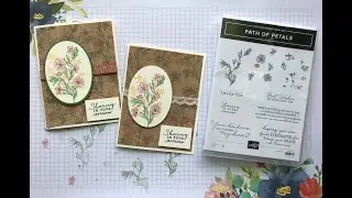 Pretty Sympathy Card using Path Of Petals