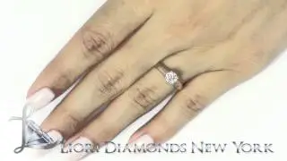 A-015 - 0.50 Carat H-SI2 Round Diamond Classic Solitaire Engagement Ring 14k White Gold