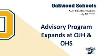2023 July Curriculum Showcase Advisory