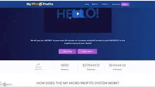 My Micro Profits   Hyping the HYIP .   Now 10K members, over $2.1  million deposited