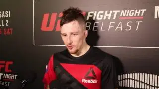 Emotional Brett Johns UFC Belfast Post Fight Scrum