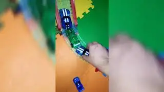 Трек машинки, машинки с подсветкой, glow track mega