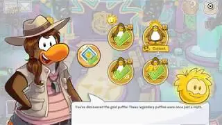 Club Penguin Online Puffle Party, Gold Puffle Hidden Location
