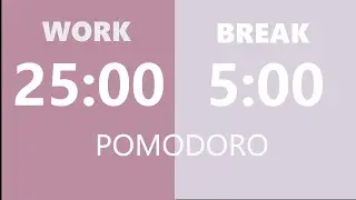 25/5 Pomodoro Timer | 2 Hour Productive Study | No Music |Colorful  | Focus Session  | Study With Me