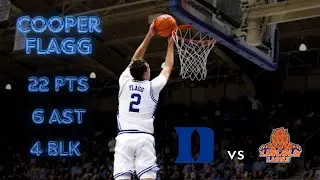 Cooper Flagg 22 pts 6 ast 4 blk | Duke Blue Devils vs Lincoln (PA)