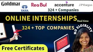370+ Companies online internships| Free Certificate| No eligibility |Get virtual internship Freely|