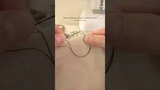 10 stitches you need to know - how to finish with a tailor's knot #sewing #handstitch #sewingmethods