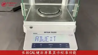 Calibration on METTLER TOLEDO Balance