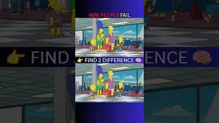 🔍Test Your Observation Skills: Simpsons Edition 2 Differences Challenge!#simpsons #anime #trending