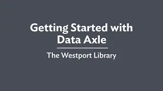 Getting Started with Data Axle