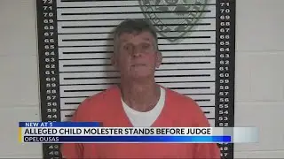 Alleged child molester stands before judge
