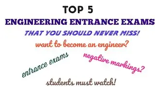 Top 5 Engineering Exams in India | Engineering Exams 2021 | Don't miss these exams | Entrance exams