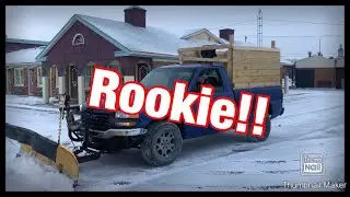 first time snow plowing
