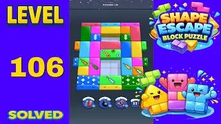 Shape Escape Block Puzzle Level 106 - SOLUTION