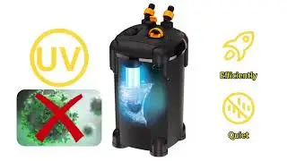 Aquarium Canister Filter Fish Tank UV Filter Aquarium Green Water Cleaning Machine Ultra Quiet Exter