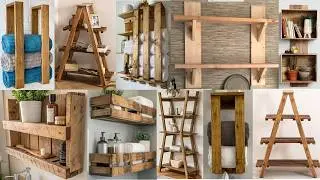 Japandi style shelving ideas turned from industrial pallet wood for a modern home d&eacute;cor