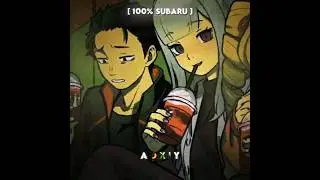 Natsuki Subaru 💀 Restart From Zero 🔥 Edit | Rezero Anime/Manga/Ln Edit
