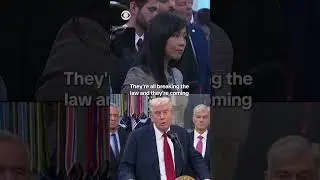 Trump asked about statement on undocumented immigrants and health care #shorts