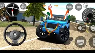 Modified Mahindra Thar😈Games:Indian Thar Red (Gadi Wala Games) Car Game #games​ #india​ #thar​ #game