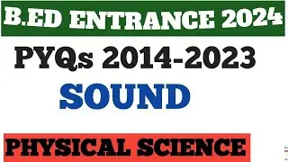 Odisha Govt BEd Entrance  Physics PYQs (2014-2023)//Bed entrance 2024 Physical science questions