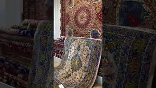 100% Silk Qum rug | Persian Carpet Gallery #rug  #persianrugs  #handmaderugs #silkrug