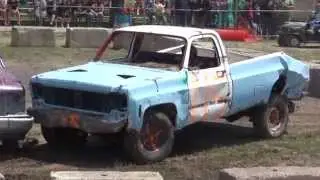 Brigden 2015 Demolition Derby | Heat 2 Poor Man's Trucks