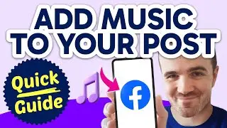 How to ADD Music to a Facebook Post (Step by Step)