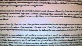 Parkersburg City Police evaluation by Expert Witness Diop Kamau of the Police Complaint Center
