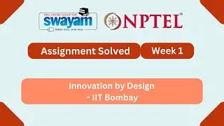 Innovation by Design Week 1 | NPTEL ANSWERS 2026 #nptel2026 #myswayam #nptel #nptelexam