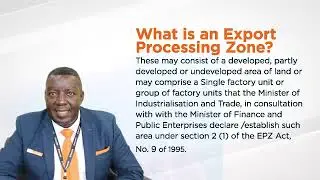 Movement of Goods In and Out in the Export Processing Zone (EPZ)