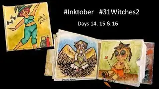 Inktober Daily Drawing Challenge Days 14, 15, & 16