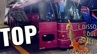 Esse ônibus vai lhe surpreender. CMA, Leito total, vidro lacrado, ar condicionado e muito mais