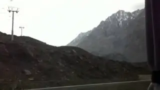 Bus Through The Andes Mountains - Argentina to Chile border