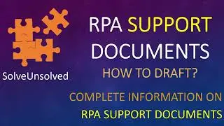 RPA Support documents | Production Deployment Checklist | RPA Tutorial | SolveUnsolved