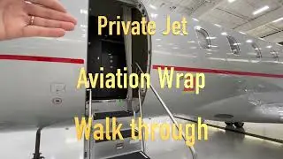 Aviation Wraps using the Architectural films wrapping the Interior of a private jet Feb 2022