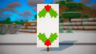 How to Make a Christmas Holly Banner in Minecraft | Easy Winter Banner Tutorial