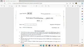 Jamia MCA Entrance Question Paper PDF 2023 | 2022 | 2021