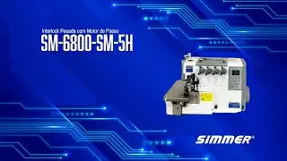 SM-6800-SM-5H &ndash; Simmer Electronic Interlock Sewing Machine, 2 Needles, 5 Threads