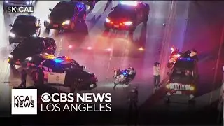 Santa Monica motorcycle officer injured in 405 Freeway crash