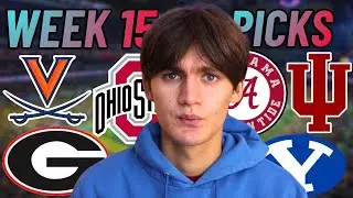 WEEK 15 COLLEGE FOOTBALL CONFERENCE CHAMPIONSHIPS PREDICTIONS!