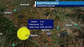 California earthquake hits Lake Elsinore area
