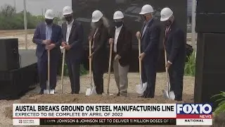 Austal breaks ground on steel manufacturing line