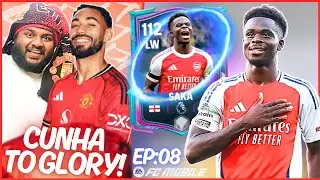 Обзор игрока Footyverse Bukayo Saka 112 OVR LW! | Cunha To Glory Эпизод: 8 | FC MOBILE