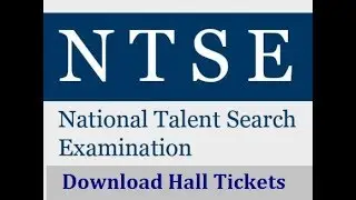 NTSE 2019 Admit Card, NTSE 2019-20 November Exam Hall Ticket Download