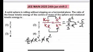 JEE MAIN 2015(24jan shift2)A solid sphere is rolling without slipping on a horizontal plane. The ra