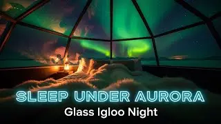 Winter Night in a Glass Igloo | Northern Lights Sleep Story for Deep Sleep