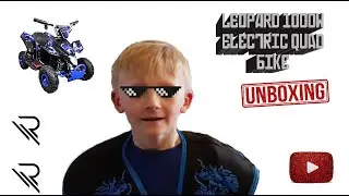 Leopard ATV Electric 1000w 36v Quad Bike Unboxing - QUAD V-LOGS Ep 1
