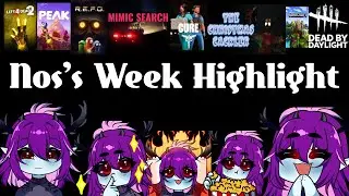 Nos's highlights : minecraft, repo, dead by daylight, peak, christmas cackler, drawing, singing ,l4d